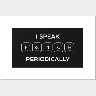 Funny periodic table french t-shirt Posters and Art